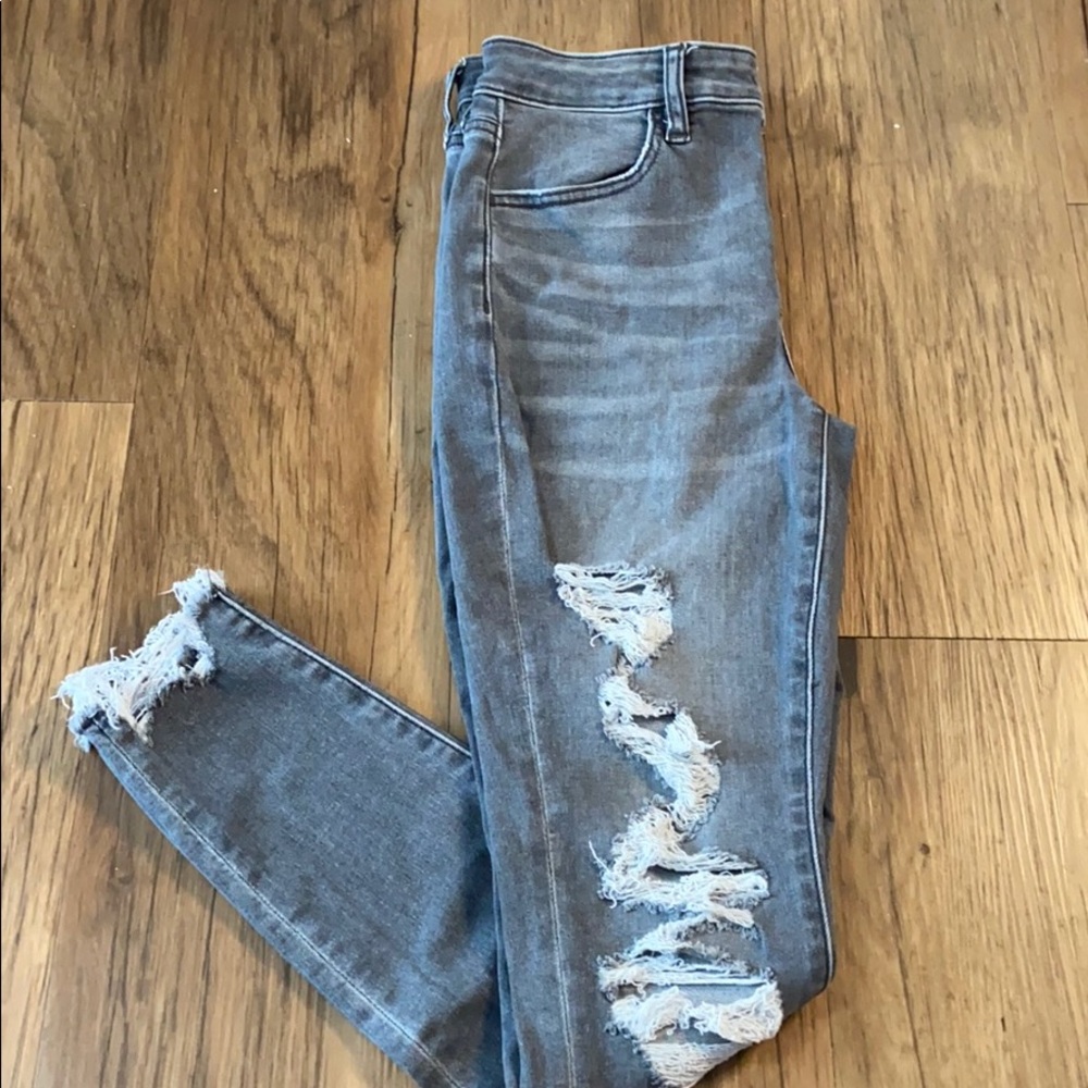 Grey American Eagle Next Level Stretch Jeans